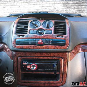 Mercedes Benz C Class Dashboard Kit - Omac - 16 Pcs. - Wooden - '93-'98